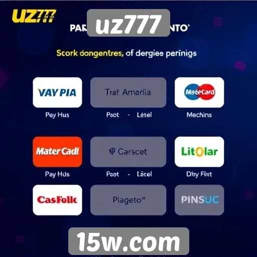 metodos de pagamento disponíveis no uz777